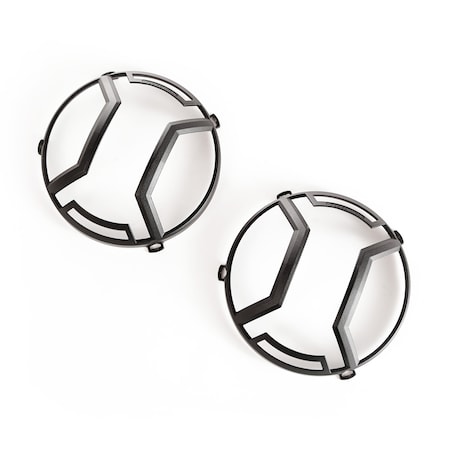 Rugged Ridge ELITE HEADLIGHT EURO GUARDS, TXT.BLK; 07-17 JK/JKU 11230.12